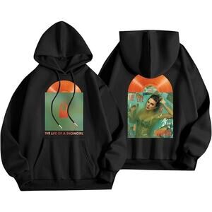 TAYLOR SWIFT The Life Of A Showgirl Black Hoodie Size Medium NEW!